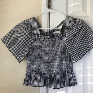 Wego gingham blouse